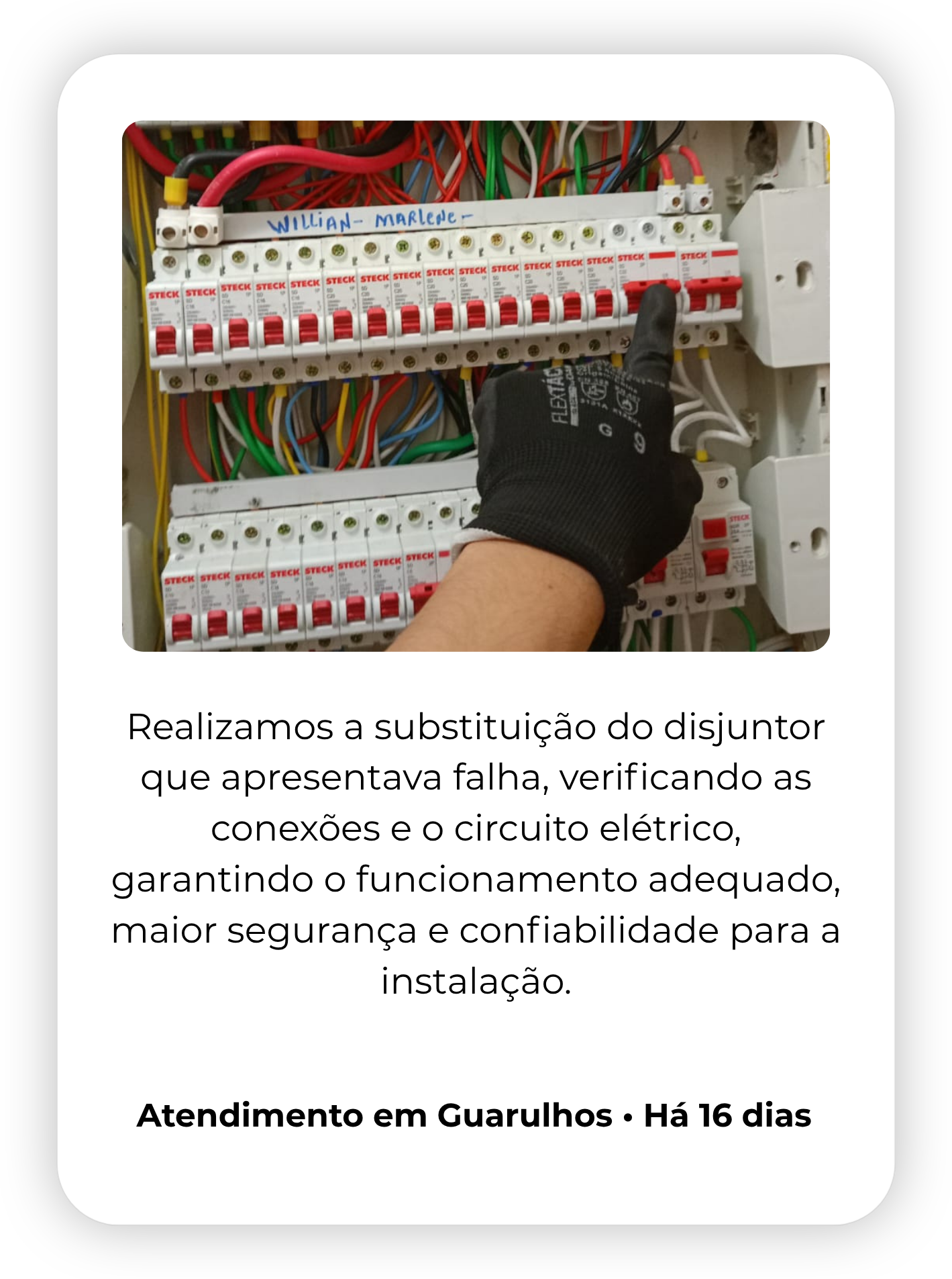 Realizamos a reforma elétrica completa da residência, substituindo a fiação antiga, reorganizando o quadro elétrico e adequando os circuitos, proporcionando mais segurança, organização e eficiênci (19)