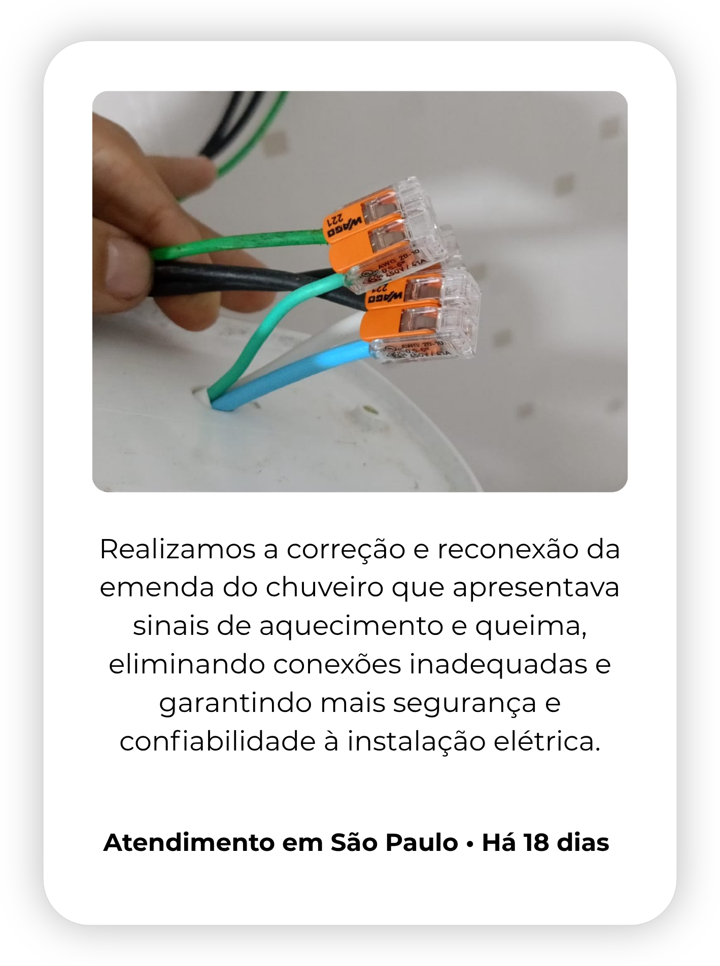 Realizamos a reforma elétrica completa da residência, substituindo a fiação antiga, reorganizando o quadro elétrico e adequando os circuitos, proporcionando mais segurança, organização e eficiênci (20)
